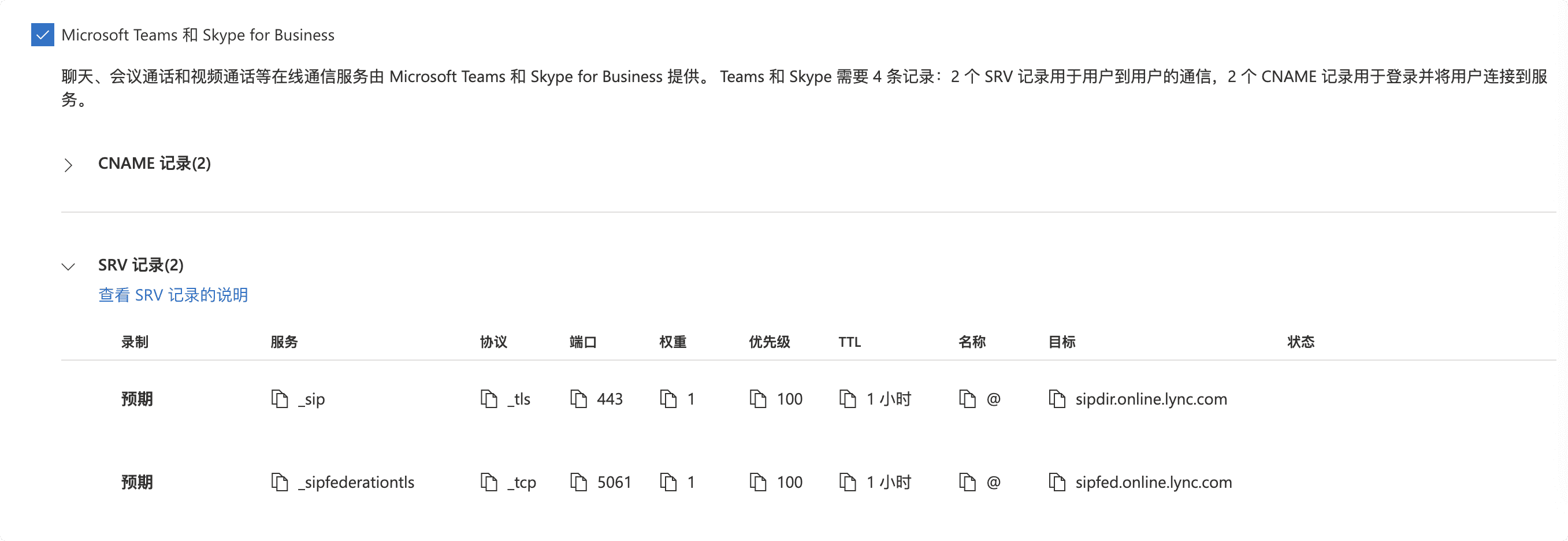 微软 SRV 图